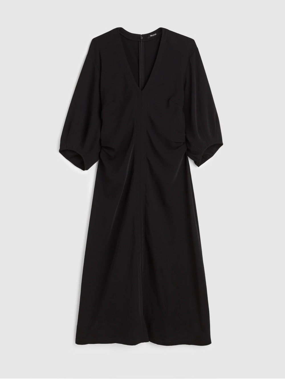 Madewell V neck Elevated Midi Dress